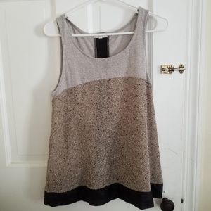 Light and airy glitter gold tank top